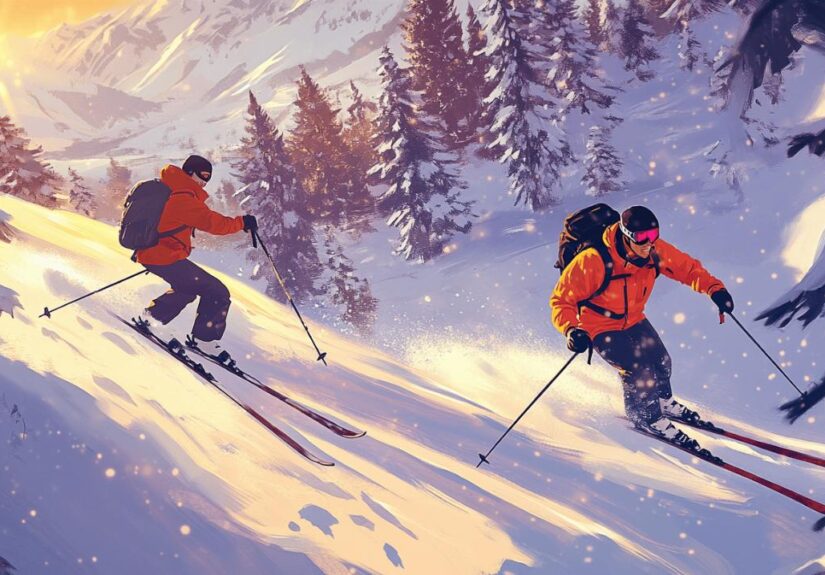 Gruppenerleben im Schnee: Ski de fond ou ski alpin, quelle est la difference?